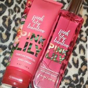 Bath & body works pink lily bamboo
